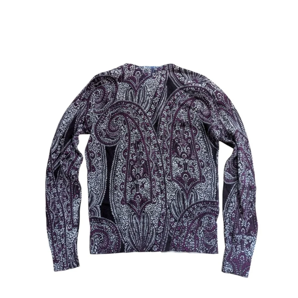 Ann Taylor Petite Paisley Cardigan XS